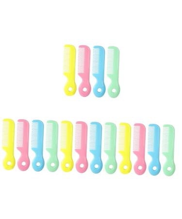 Healeved Hair Brush Set 16 Pcs Baby Comb Abs Hair Care Hair Comb Baby Baby Doll Set Assorted Colorx4pcs 12X2.7X0.5CMx4pcs