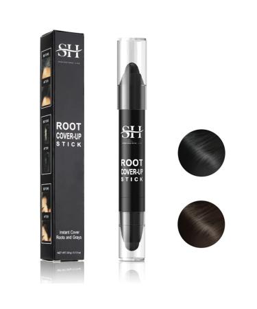 Root Touch Up Dark Brown,gowwim Root Cover Up Quick Stick,Instant Root Concealer to Cover Roots and Grays. (Dark Brown)