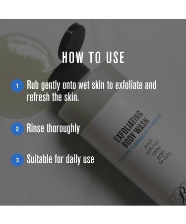 Baxter of California Exfoliating Body Wash - Pumice & Jojoba Meal 8 oz | Premium Skincare for All Skin Types - Shop Internationally - Buy Online on GoSupps.com