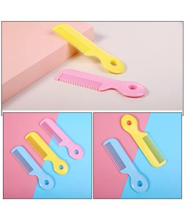iBasenice 4pcs Colorful Baby Hair Grooming Comb Set - Round Teeth Newborn Styling Combs with Handle - Fine Massage & Dressing Comb for Unisex Babies - Buy Online on GoSupps.com
