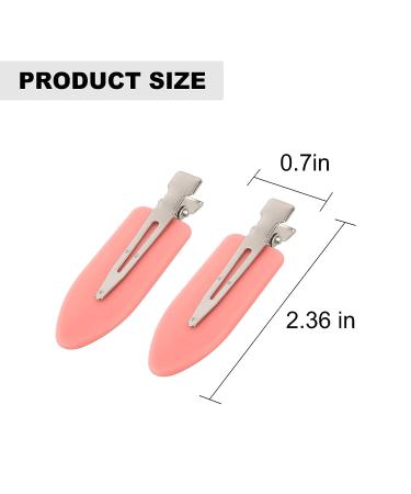 AMMON 8 Pcs No Bend Hair Clips - Salon Styling Creaseless Hair Clips for Women and Girls (4 Black 2 White 2 Pink) - Buy Online on GoSupps.com