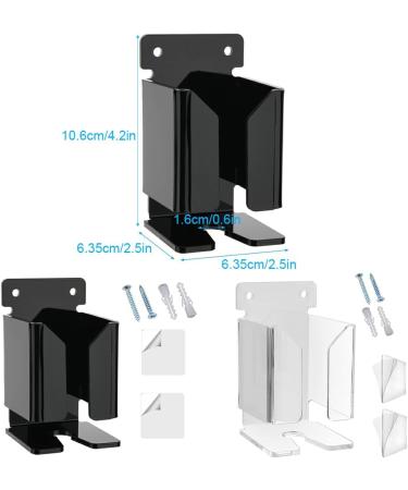 Allayu Razor Holder - Space-Saving Acrylic Razor Accessories | Durable & Exquisite Black Design for Organized Grooming - Buy Online on GoSupps.com