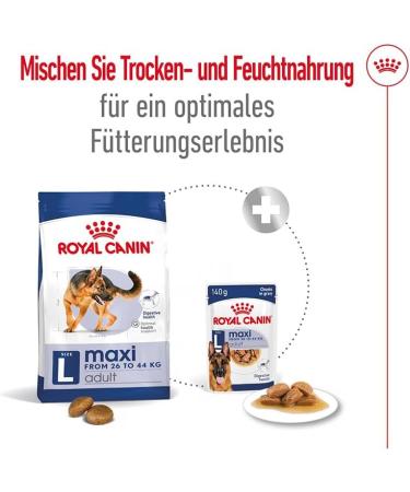 Royal Canin Maxi Adult | 12 x 410 g | Complete Food for Large Adult Dogs (26-44 kg) | Wet Food Rich in nutrients and balanced with highly digestible proteins - Buy Online on GoSupps.com