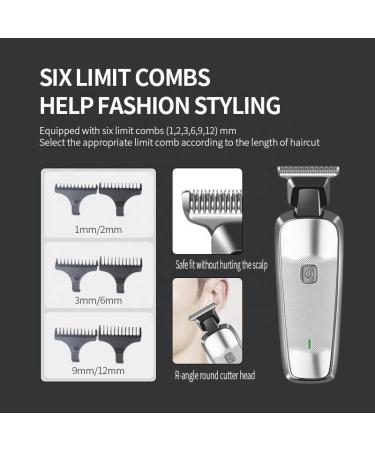 Aluminum Alloy Electric Body Hair Clipper - Rechargeable Professional Trimmer for Barbers | International Shipping Available - Buy Online on GoSupps.com