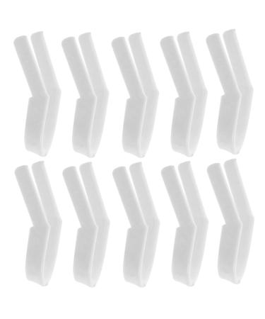 Homoyoyo 10 Pi ces Clips de Correcteur de Nez Plastique U-forme Accessoires de Remodelage Du Nez pour Redressement et Lifting Nasal Confortables et Stables