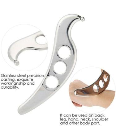 Bvspa Gua Sha Tool - Steel Massage Tool for Myofascial Release & Physiotherapy | Cockroach Skin Release Tissue Care - Buy Online on GoSupps.com