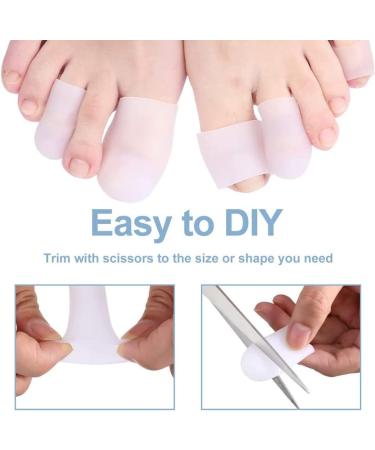 20 Pieces Silicone Toe Caps - Soft Gel Toe Protectors for Bubbles Chicken Eyes & Hammer Toe - Buy Online on GoSupps.com