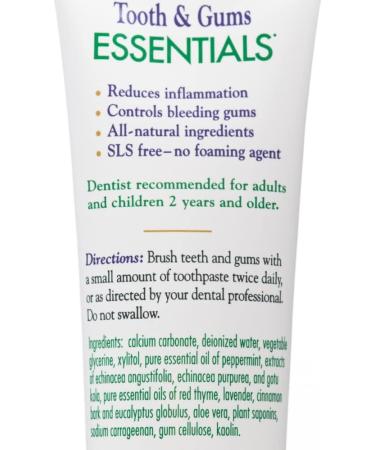 Essentials Fluoride-Free Toothpaste for Whole Mouth Protection (4 oz.) - Buy Online on GoSupps.com
