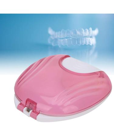 Ververt Touch Portable Waterproof Denture Box for Adults | Orthodontic Bracket Storage Container - Pink - Buy Online on GoSupps.com