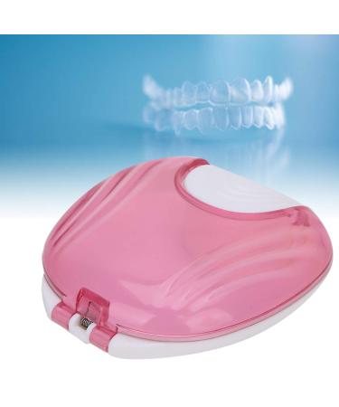 Portable Pink Storage Box for Orthodontic Dentures - Dustproof & Waterproof Container for Adults & Kids - Buy Online on GoSupps.com