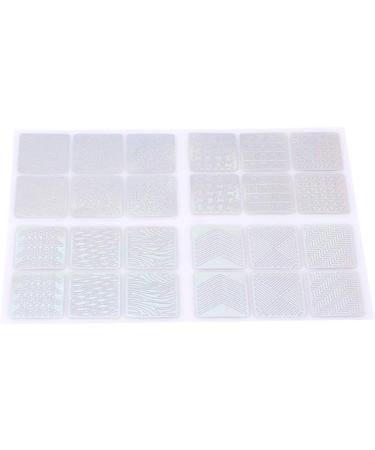 12 Sheets Nail Vinyl Stencils Nail Art Decoration Stickers Set Nail Art Design Stickers Tips Decals Adorable Quality and Practical Nice Design - Buy Online on GoSupps.com