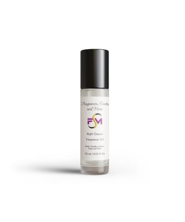 Night Queen Fragrance Oil - 0.33 Fl Oz Glass Roll On (10ml) 0.33 Fl Oz (Pack of 1)