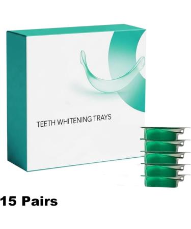 Teeth Whitening Trays Prefilled Whitening Kit Professional Tooth Cleaning Trays with Refreshing Mint Flavor for Men Women Easy At Brightening Solution for Health & Hygiene - Buy Online on GoSupps.com