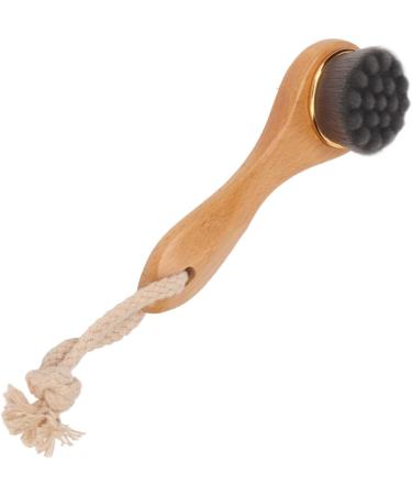 Manual Facial Cleansing Brush Beech Facial Exfoliating Brush Face Wash Scrub Exfoliation Brush for Applying Face Mask Deep Pore Cleaning Makeup Skincare Removal - Buy Online on GoSupps.com