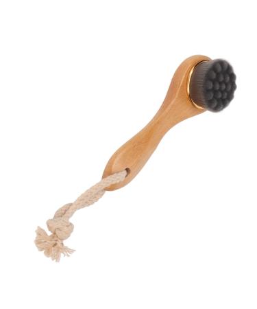 Manual Facial Cleansing Brush Beech Facial Exfoliating Brush Face Wash Scrub Exfoliation Brush for Applying Face Mask Deep Pore Cleaning Makeup Skincare Removal