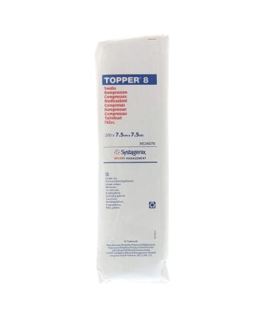 TOPPER 8 compression 7.5x7.5 cm non-sterile 200 pcs