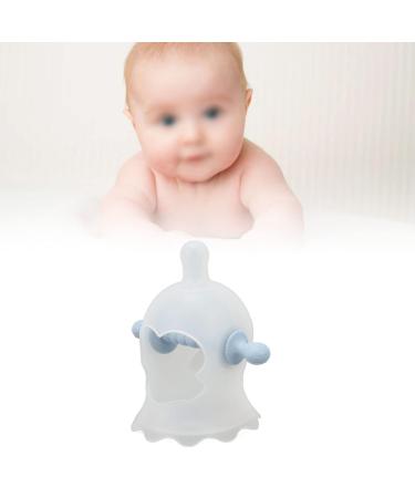 Wrist Hand Teether Monkey Head BPA Free Safe Teething Toy for Toddler Bed - Transparent Blue - Buy Online on GoSupps.com