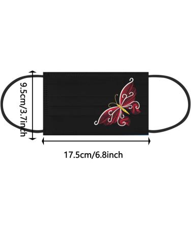 Winfer 3-Layer Disposable Mouth Protection 50/100 Pack Colored Print Breathable Bandana Scarves for Adults | International Shipping Available - Buy Online on GoSupps.com