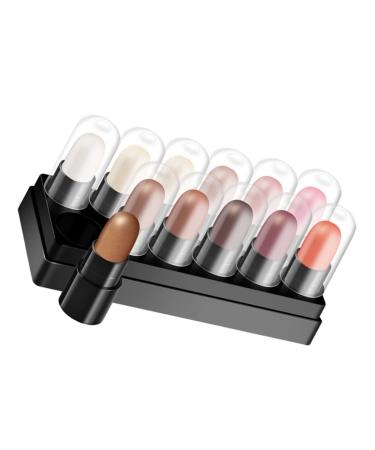 BIUDECO 12pcs 12 Shadow Box Eye Highlighter Cream Eyeshadow Lying Silkworm Pen Eye Makeup Tool Girl Makeup Supplies Colorful Eyeshadow Pencil Eye Shadow Stick Highlighter Pen
