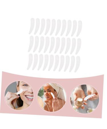 Angoily 100pcs Mask Scoop - Mini White Spatulas for Face Cream & Skin Care | Perfect Mixing Spoons for Makeup & Eye Cream - Buy Online on GoSupps.com