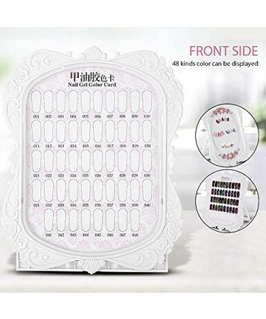 48 Colors Nail Polish Color Chart - Nail Gel Display & Manicure Tools for Perfect Nail Art | International Shipping Available - Buy Online on GoSupps.com