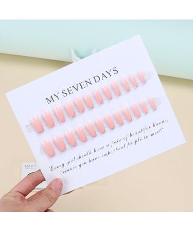 24Pcs/Set Press On Nails Long T-shaped Nail Patch Ins Style False Nails Acrylic Fake Nails Full Cover Nails Tips Artificial Finger Manicure Press on nails for Women and Girls - Buy Online on GoSupps.com