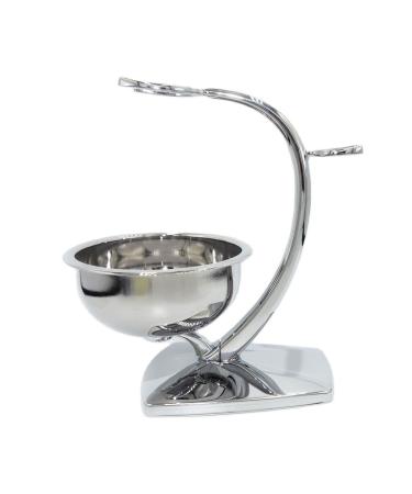 Crody simplicity men's rasuring brushes chrome-plated shell compatible manual shaving brush holder fashionable male security the life of the razor tool set 9x15cm silver