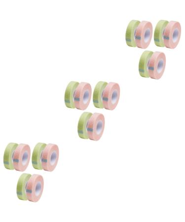 MAGICLULU 18 Rolls Lash Tape Puppy Ear Headband Eyelash Grafting Tools Lash Extension Tapes Medical Elastic Foam Tape False Lash Mascara With Holes Extension Belt Non-woven Tape