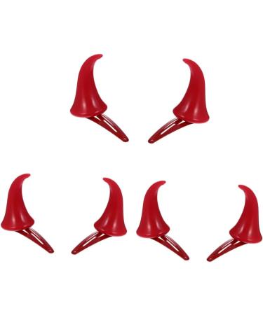 Beavorty 9 Pairs Halloween Decorative Red Horn Barrettes Cute Halloween Hair Pins demon horns Ox Horn Halloween Hairpins styling hair clips Devil Horn Hair Clips cosplay child Horn hairpin - Buy Online on GoSupps.com