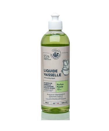 Maison du Savon de Marseille - French Dishwashing liquid - Apple fragrance - 95% natural 500ml