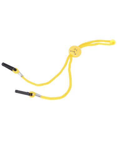 Adjustable Nylon ear tray with cartoon pattern light mouth muffle fastening rope suitable for men women and the elderly reduces earache (yellow) yellow