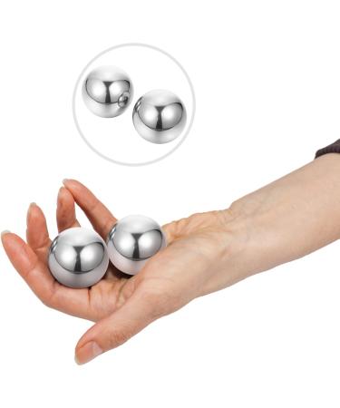 Gleavi Sports Toys: Stainless Steel Ball Roller Massage Device - 2 Pcs Metal Exercise & Stress Balls for Fitness - Buy Online on GoSupps.com