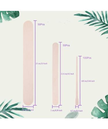 200 Pcs Wooden Wax Spatula for Hair Removal - Small Waxing Sticks 3 Styles Available - Buy Online on GoSupps.com