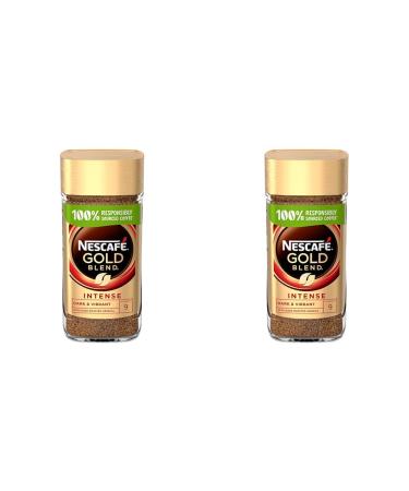 Nescaf Gold Blend Intense Instant Coffee Rich & Full-Bodied Dark Roasted Coffee Arabica & Robusta Coffee Premium Instant Coffee 200g (Pack of 2)