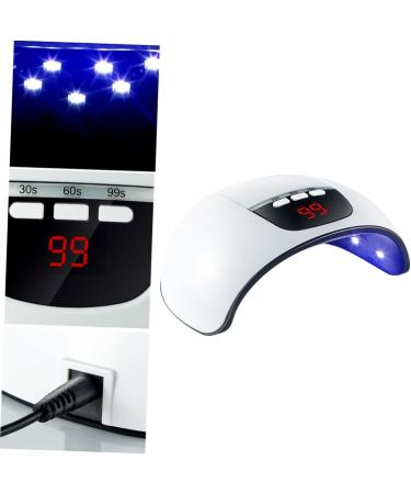 DOITOOL Nail Lamp Gel Nail Dryer Lamp Professional Nail Art Tools Nail Art Equipment Nail Art Dryer Nail Gel Uv Nail Dryer Nail Polish Dryer Lamp Phototherapy Lamp Led White - Buy Online on GoSupps.com
