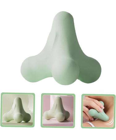 Solust Spiky Massage Ball - Mini Fitness & Yoga Tool for Muscle Relief | TPE 7.5x7.5x6.8cm Green - International Shipping - Buy Online on GoSupps.com