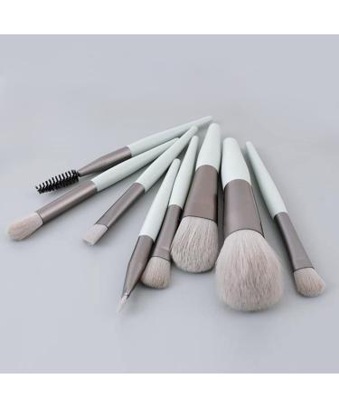 TouGod 8pcs Makeup Brush Set with Leather Bag | Professional Portable Travel Brushes for Powder Concealer Blush & Eye Makeup - Buy Online on GoSupps.com