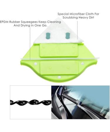 Double-Sided Glass Surface Cleaning Brush - Efficient Window Wiper for Strong Both Side Glass - Buy Online on GoSupps.com