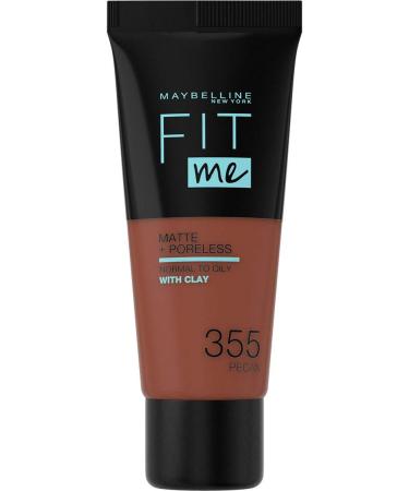 Maybelline New-York Fit Me Matte & Poreless Fluid Foundation Normal to Oily Skin 355 Pecan Nuts 30 ml