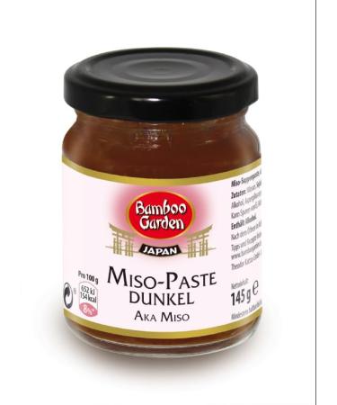 Bamboo Garden Dark Miso Paste - Pack of 4 (4 x 145g) - Premium Quality for Authentic Asian Cuisine - International Shipping Available - Buy Online on GoSupps.com