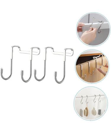 Alipis 2pcs Hook up Wreath Hanger Towel Rack Coat Hangers Clothes Hanging Hook Glass Door Coat Hook - Buy Online on GoSupps.com