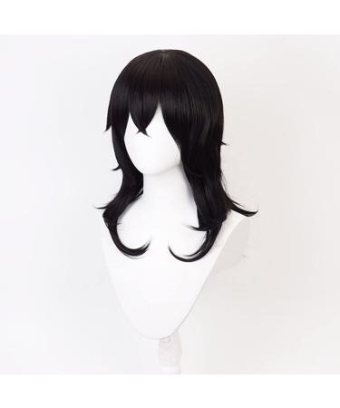 Lwiuentx MHA Cosplay Aizawa Shouta Long Wavy Black Wig + Free Wig Cap | International Shipping Available - Buy Online on GoSupps.com