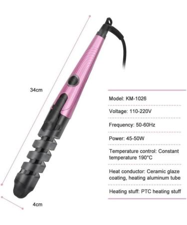 Effortless Hair Curler - Create Beautiful Hairstyles & Perfect Curls with Ease | UK Pink - Buy Online on GoSupps.com