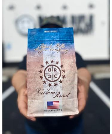 Black Rifle Coffee Freedom Roast Medium Roast Ground Coffee 12oz Bag - Chocolate & Vanilla Notes - Supports Veterans - Buy Online on GoSupps.com