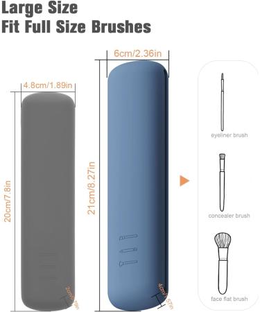Fnyes Travel Makeup Brush Holder S Blue - Stylish & Portable Organizer for International Shipping - Buy Online on GoSupps.com