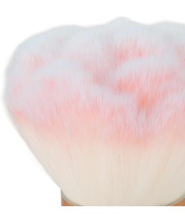 Soft Bristle 2 Pieces Face Blush Kabuki Powder Makeup Brushes with Transparent Ergonomic Handle for BB Cream Portable - Buy Online on GoSupps.com