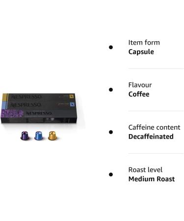 Nespresso Decaffeinato Variety 30 Capsules - Buy Online on GoSupps.com