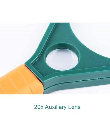 Spacmirrors Magnifying Glass High-Definition Magnifying Glass 10 Times 20 Times Zoom Lens 75Mm Big Lens Suitable for The Elderly 10X Portable Hand-held Magnifying Glass Magnifier - Buy Online on GoSupps.com