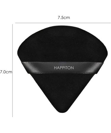 Powder Puff HAPPITON Powder Puff Face Soft Triangle Makeup Puff for Loose Powder Mineral Powder Body Powder Velour Cosmetic Foundation Blender Sponge Beauty Makeup Tools (2 Pieces) - Buy Online on GoSupps.com