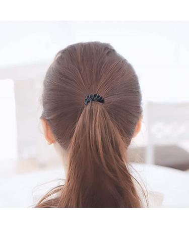 Spiral Hair Ties - 9 Pack Elastic Telephone Cord Hair Bands for Women & Girls | Stylish Hair Accessories - Buy Online on GoSupps.com